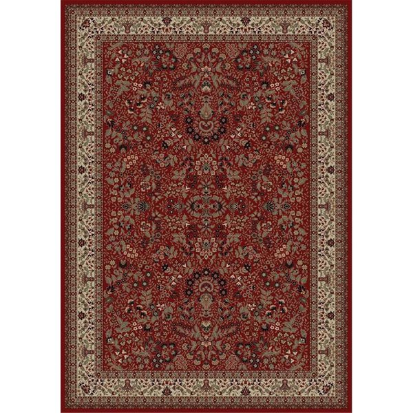 Concord Global 6 ft. 7 in. x 9 ft. 6 in. Persian Classics Sarouk - Red 20906